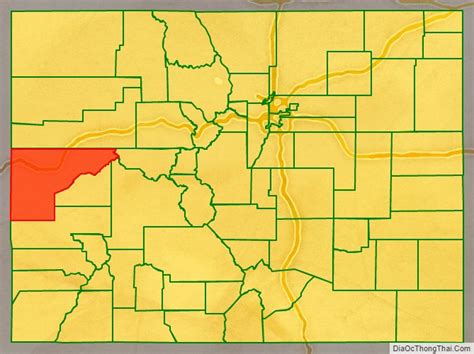 Map of Mesa County, Colorado - Thong Thai Real