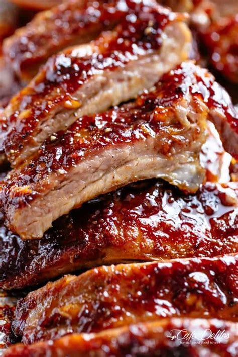 Barbecue Ribs | cafedelites.com | Pork rib recipes, Baked pork ribs ...