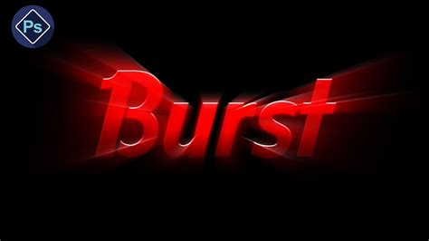 Light Burst text effect (Photoshop Tutorials) - YouTube