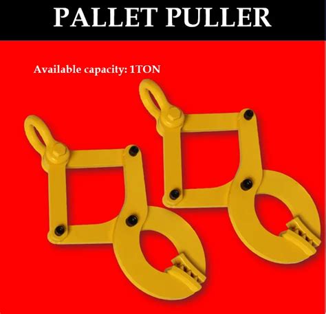 TOYU Red 1T 2T 3T Curved Heads Pallet Hook Puller Pallet Clamp Hoist ...