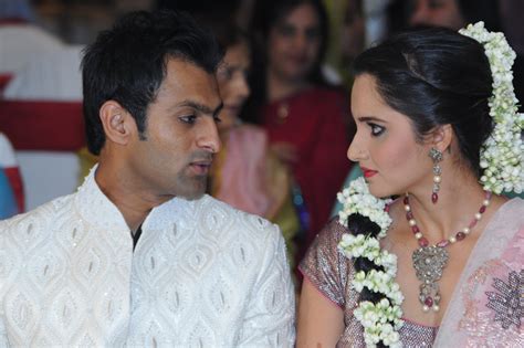 sports: Shoaib malik and sania mirza wedding pictures