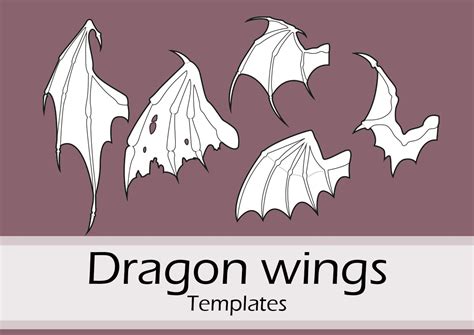 Dragon Wings Templates Collection by Pretzl Cosplay PDF - Etsy Australia