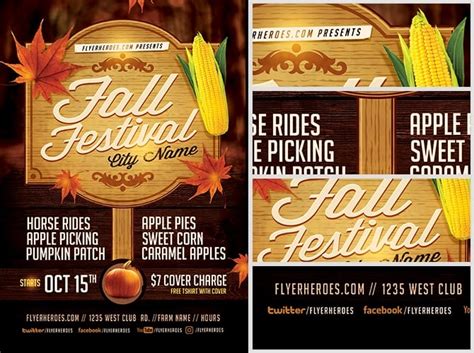 Fall Festival Flyer Template 3 - FlyerHeroes