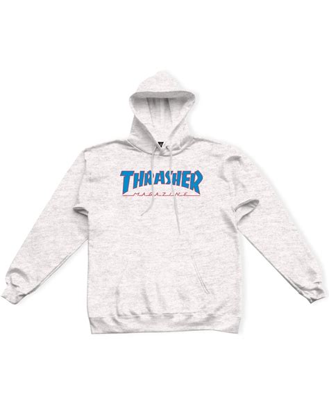 Thrasher Outlined Hoodie - Gray || Limited Edition