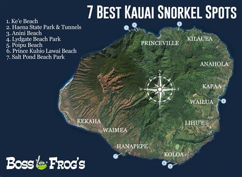 7 Best Kauai Snorkel Spots - Boss Frog's Snorkel, Bike & Beach Rentals