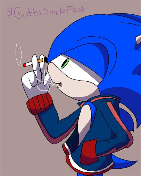 Sonic Smoking by MistletoeTH on DeviantArt