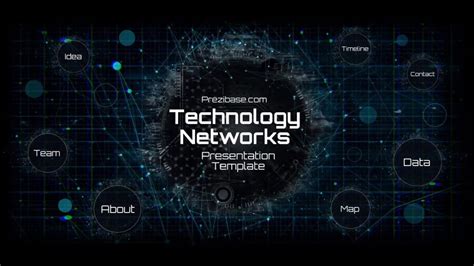 Technology Network Presentation Template | Prezibase In Powerpoint Templates For Technology ...
