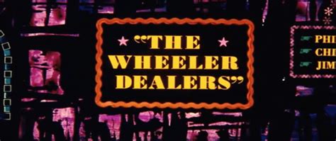 The Wheeler Dealers (1963) — Art of the Title