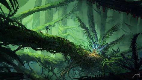 Alien Jungle by JJcanvas | Alien worlds, Fantasy landscape, Environment concept art