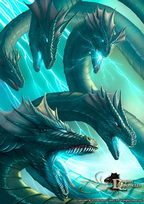 ArtStation - Lightning Hydra - Dragon Chronicles, Robert Crescenzio | Sea creatures art ...