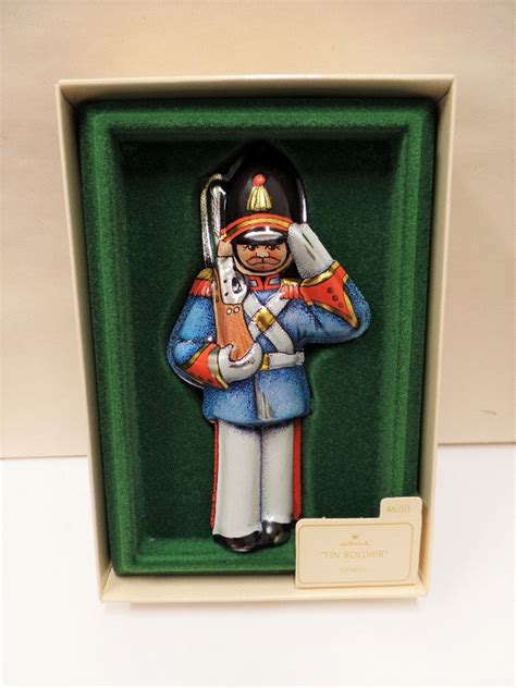 Hallmark Tin Soldier Christmas Ornament 1982 NOS Pressed Tin - Etsy