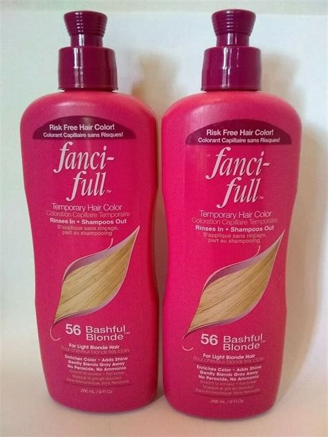 Fanci-Full Bashful Blonde 56 Lot 2 New Bottles 9 oz. ea. Temporary Hair Color #FANCIFULL ...