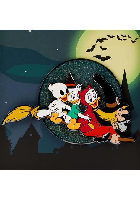 Loungefly Disney Huey Dewey and Louie 3-Inch Halloween Pin