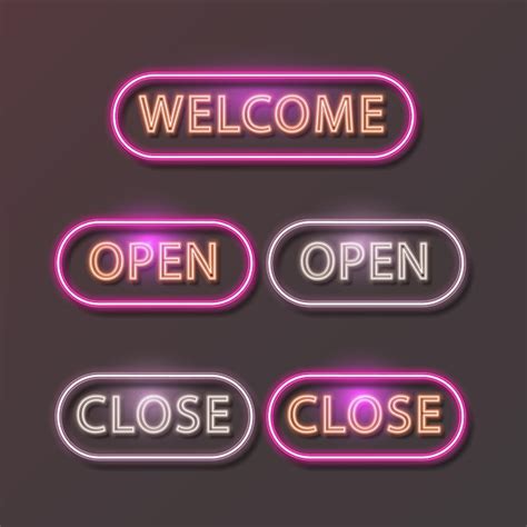 Premium Vector | Welcome neon design