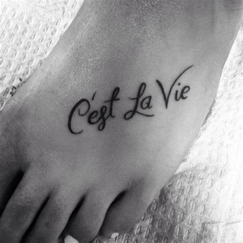 C'est la vie tattoo | Tattoo designs, Back tattoo, Tattoos