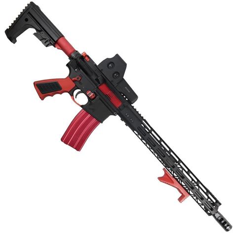 AR 15 Red Accents Kit With KeyMod Grip - $229.95 | gun.deals