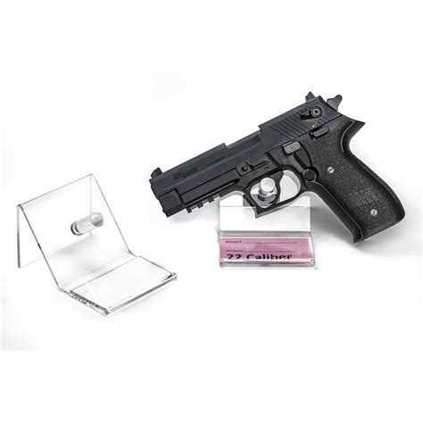 Militaria Collectables pistol revolver gun display wall mount in clear ...