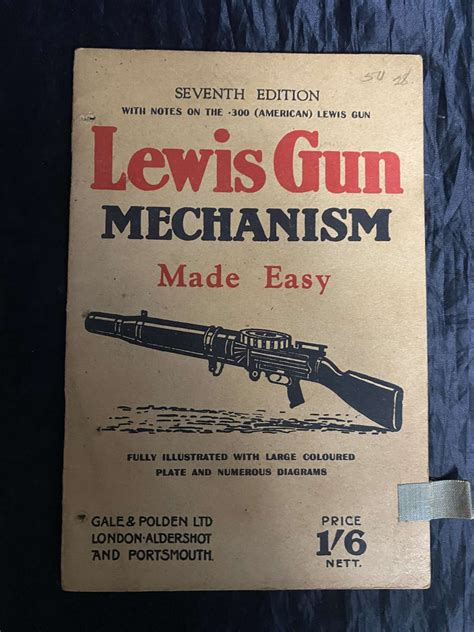 SEVENTH EDITION LEWIS GUN MECHANISM MADE EASY in Manuals