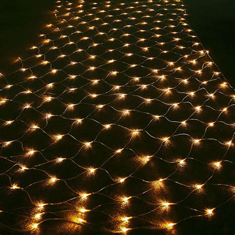 LED Outside Warm White Christmas Net Lights | YanDecor