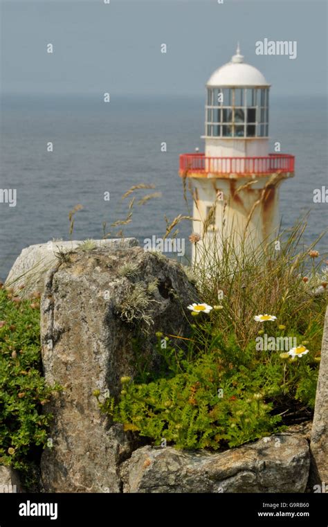 Arranmore Lighthouse, Arranmore Island, County Donegal, Ireland / Aran Island, Arainn Mhor Stock ...