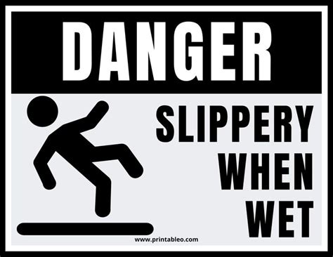 46+ Slippery When Wet Signs | Download FREE Printable PDFs | Slippery ...