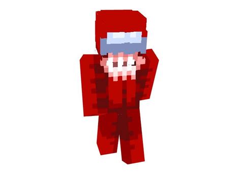 Among Us Red Impostor Skin for Minecraft | Minecraft skins, Minecraft ...