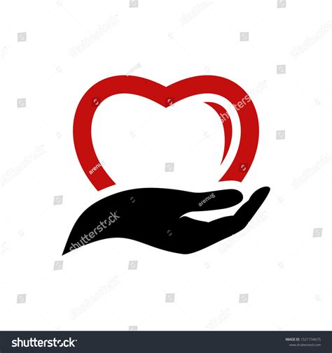 Symbol Sharing Love Caring Stock Illustration 1521734675 | Shutterstock