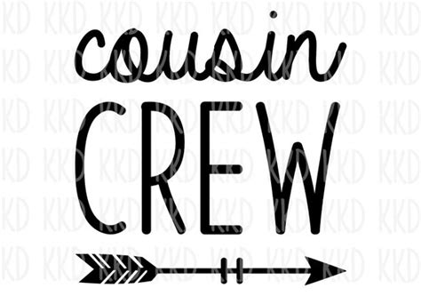 Cousin Crew SVG Cousins Clipart Cousins Quote Matching | Etsy