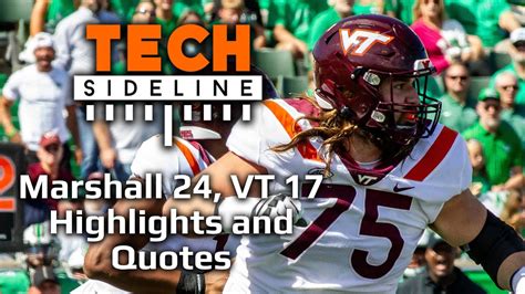 Marshall 24, Virginia Tech 17: Highlights and Quotes - YouTube