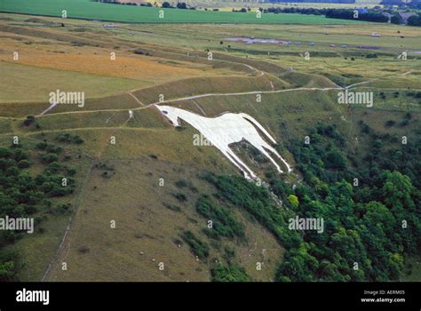 Aerial View of Westbury White Horse Wiltshire England Stock Photo - Alamy