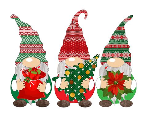 Christmas Gnome Clipart. Scandinavian Gnome Clipart. Christmas | Etsy in 2021 | Christmas gnome ...