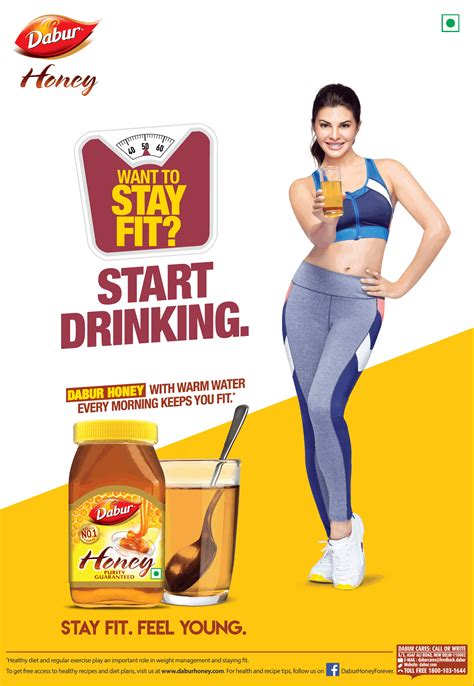 Dabur Honey Want To Stay Fit Start Drinking Ad - Advert Gallery