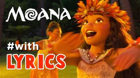 MOANA song "Where You Are" with LYRICS | Disney songs, Hawaiian music, Disney music