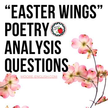 "Easter Wings” by George Herbert Poetry Analysis Pack / Print + Digital