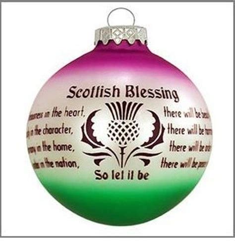 Scottish Blessing Ornament | Scottish, Irish christmas, Celtic christmas