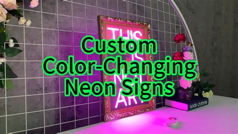 Custom Color-Changing Neon Signs – AOOS Custom