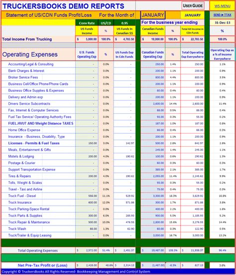 Trucking Expenses Spreadsheet | Papillon-Northwan and Trucking Expenses ...