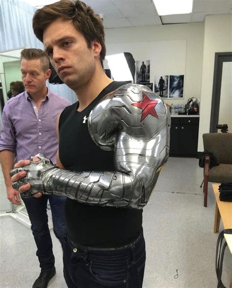 Sebastian Stan in makeup for Falcon and Winter Soldier : r/comicbooks