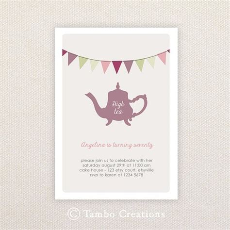 Free Afternoon Tea Invitation