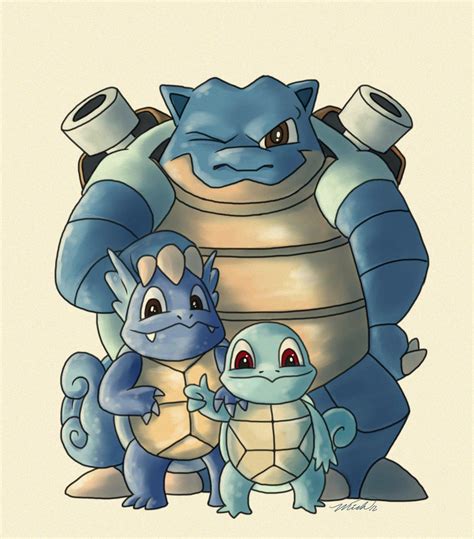 squirtles evolution by michelmich on DeviantArt