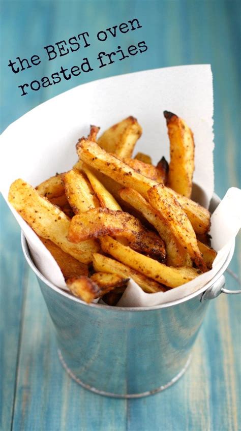 The Best Oven Roasted French Fries. | Recept | Zelfgemaakte frietjes, Eten recepten, Frietjes