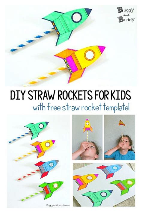 How to Make Straw Rockets | Diy straw, Rocket craft, Rockets for kids