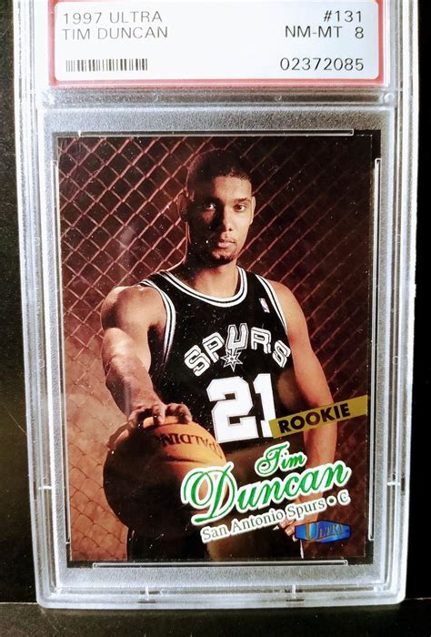 1997 Fleer Ultra Basketball Tim Duncan Rookie Card 131 San - Etsy | Tim duncan, Michael jordan ...