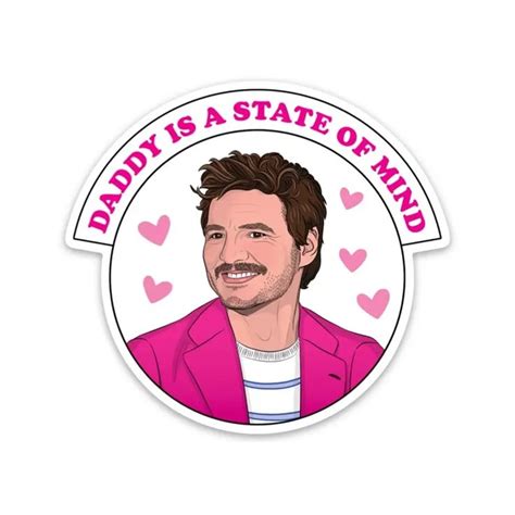 Pedro Pascal Daddy Die Cut StickerDefault Title | Cute stickers, Pedro pascal, Vinyl sticker