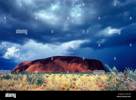 Uluru Ayers Rock important Aboriginal sacred site Central Australia ...