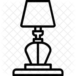 Bedside Lamp Icon - Download in Line Style
