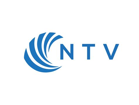 NTV letter logo design on white background. NTV creative circle letter logo concept. NTV letter ...