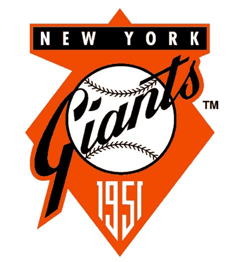 New York Giants Alternate Logo (1951) | New york giants logo, Sf giants ...