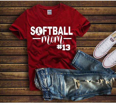 Cute Softball MOM Shirt Custom Softball Shirt Custom - Etsy