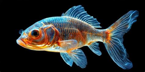 Stunning X-Ray of a Goldfish: Revealing Inner Beauty Stock Illustration - Illustration of colors ...